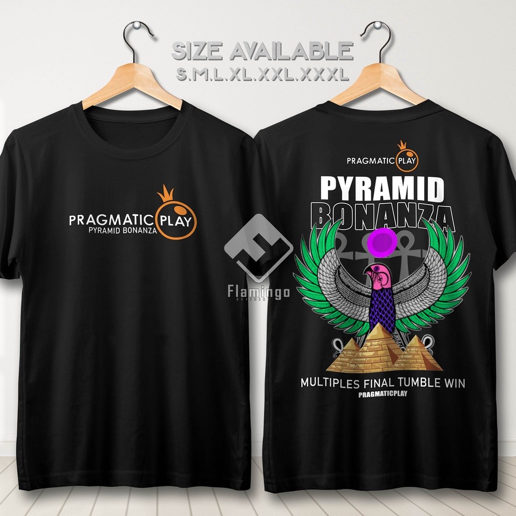 Pragmatic Play Pyramid Bonanza Logo Game Scatter Zeus Slot Tshirt Jersey