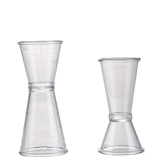 ⭐จิ๊กเกอร์ จิกเกอร์ พลาสติก แก้วตวงน้ำเชื่อม ถ้วยตวงเหล้า Plastic Jigger