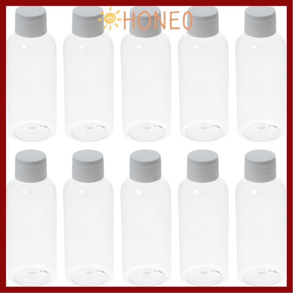 HONE 10 ชิ้น Ginger Shot ขวดเกรดอาหารสําหรับของเหลวพร้อมหมวก Wellness Juice Shot ขวดรีฟิล