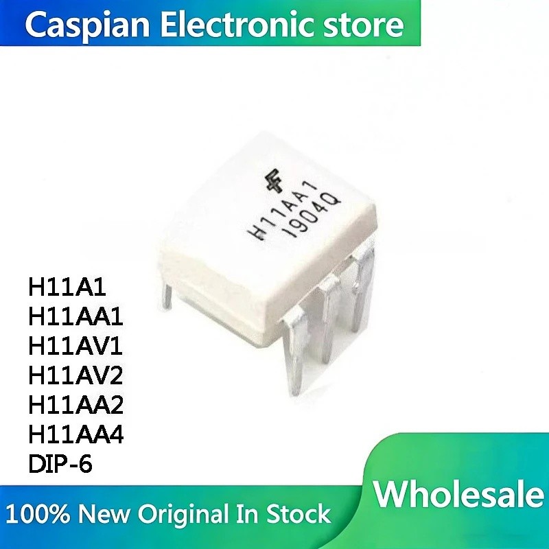 5 ชิ้น H11A1 H11AA1 H11AV1 H11AV2 H11AA2 H11AA4 DIP-6 Optocoupler ชิป IC ในสต็อกขายส่ง