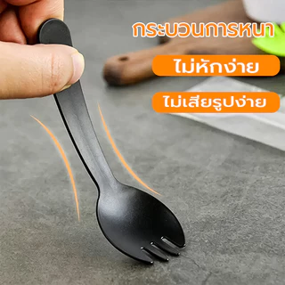 ช้อนพลาสติก 1แพค100ชิ้น ใส่ถุงแยกทุกชิ้น เกรดอาหาร ตัวเลือกหลายสี ช้อนตักขนม ช้อนขนมพลาสติก