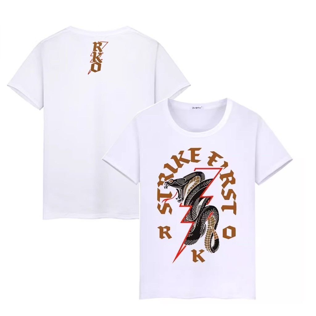 WWE Viper Randy Orton RKO Wrestling พิมพ์เสื้อยืดแขนสั้นรอบคอผ้าฝ้าย Fit S-5XL