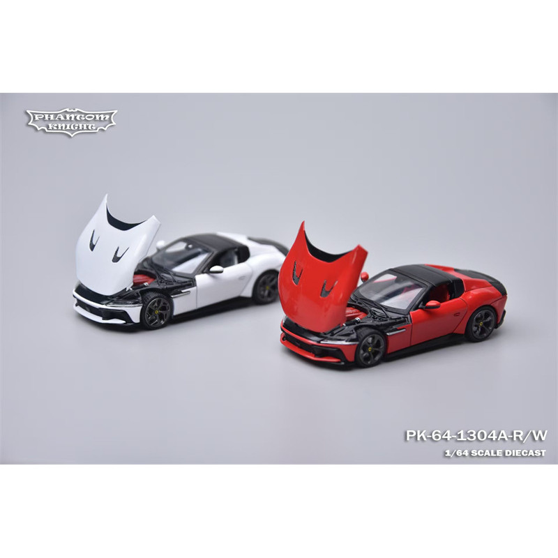 Phantom Knight PK 1:64 2 Spider Aperta Rosso Corsa/Bianco Avus limited999 รถโมเดลDiecast