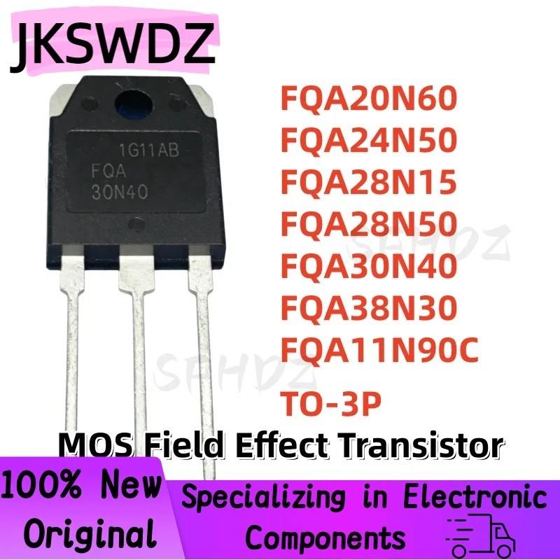 5PCS FQA20N60 FQA24N50 FQA28N15 FQA28N50 FQA30N40 FQA38N30 FQA11N90C TO-3P Field Effect ทรานซิสเตอร์