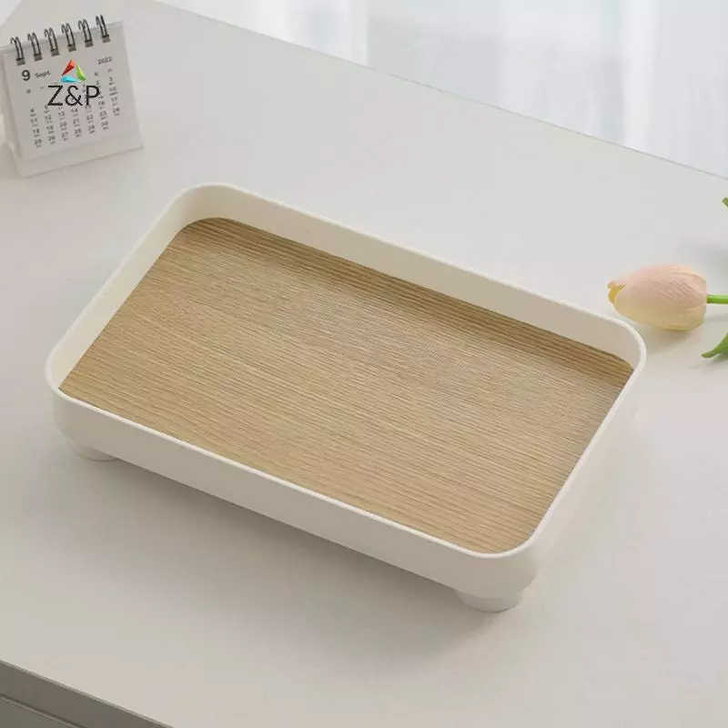 INVN Square Wooden Tray Desktop Organizer thumbnail 9