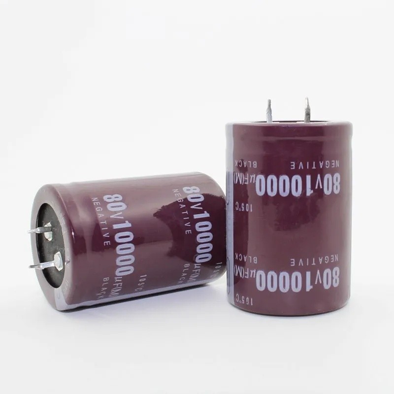 2PCS-12PCS 80V10000uf Electrolytic Capacitor Radial 10000UF 80V 35x50 มม.