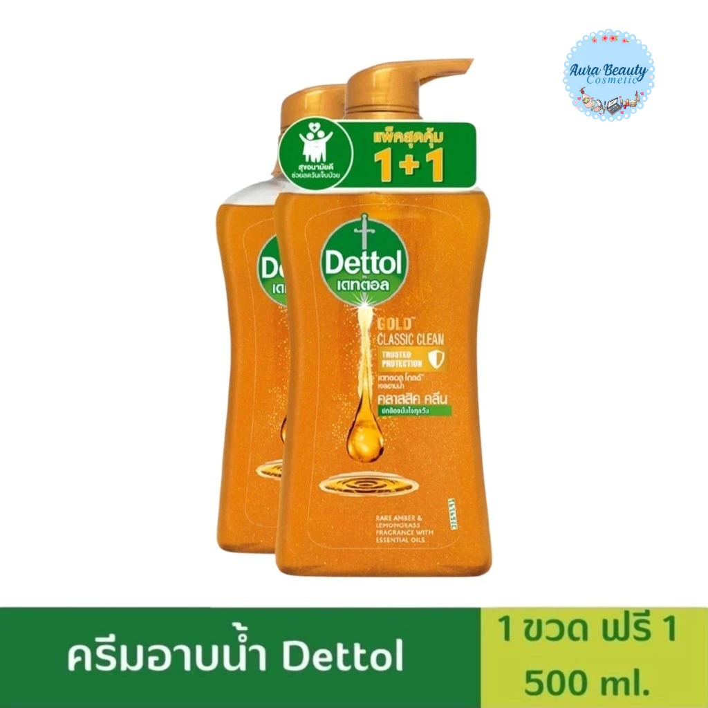 📍 (1แถม1) Dettol Shower Gel Antibacterial 500 มล. เดทตอล เจลอาบน้ำแอนตี้แบคทีเรีย สูตรสกินแคร์ ขวดปั๊ม มีสูตรให้เลือก thumbnail 5