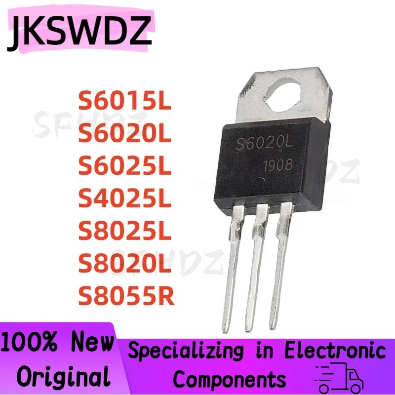 5PCS S6015L S6020L S6025L S4025L S8025L S8020L S8055R TO-220 Field Effect ทรานซิสเตอร์ขายส่ง