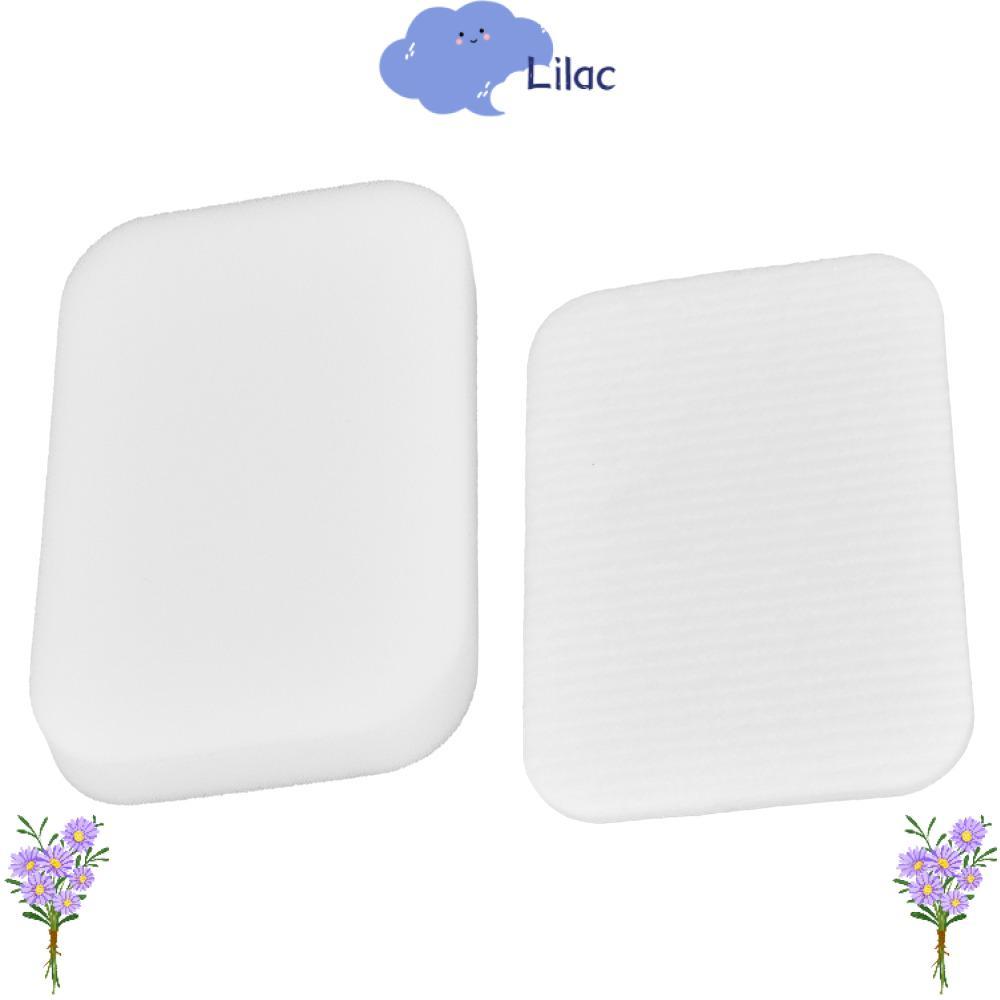 LILAC 4PCS เครื่องดูดฝุ่นกรอง,สูง Fine Dust Capture Filter เปลี่ยนกรอง,ฟองน้ําสีขาวจีบอุปกรณ์เสริมสํ