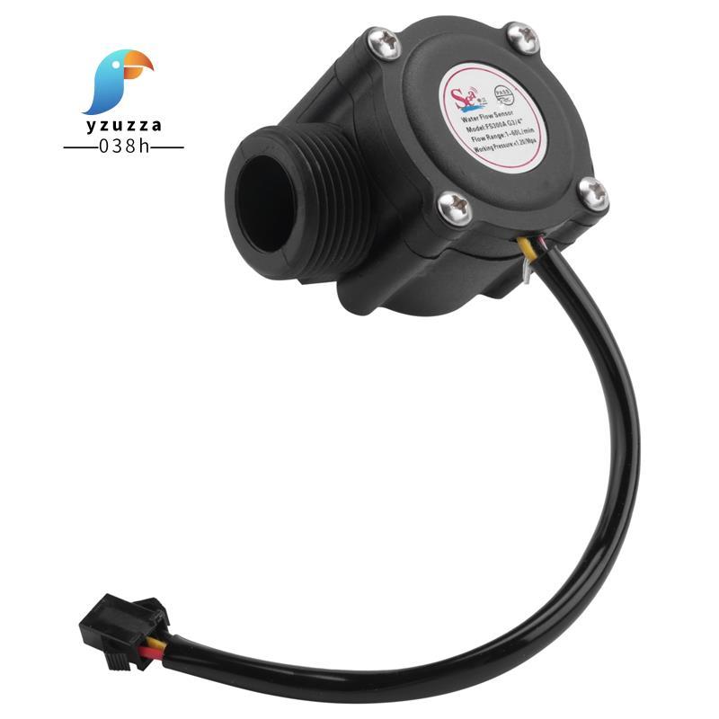 [ส่วนลด Y3Y]1-60L/Min DC 5-24V Hall Effect Water Sensor Counter Meter FS300A