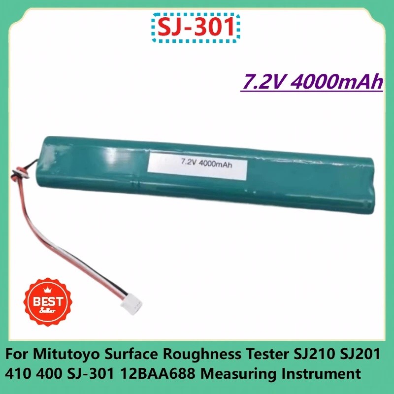 SJ-301 SJ210 7.2V 4000mAh สําหรับ Mitutoyo พื้นผิวหยาบเครื่องทดสอบ SJ210 SJ201 410 400 SJ-301 12BAA6