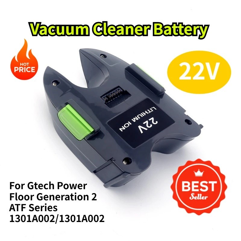 22V 3.0Ah เครื่องดูดฝุ่นแบตเตอรี่สําหรับ Gtech Power Floor Generation 2 ATF Series 1301A002/1301A002