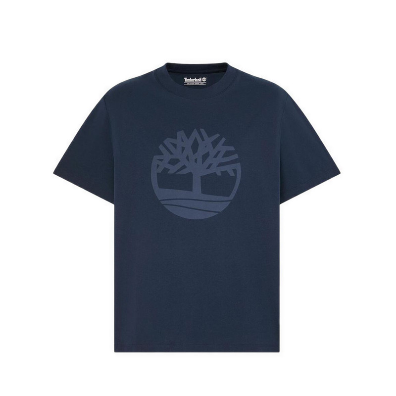 Timberland รุ่น Northwood Tree Logo เสื้อยืดแขนสั้น ผู้ชาย สีฟ้า
