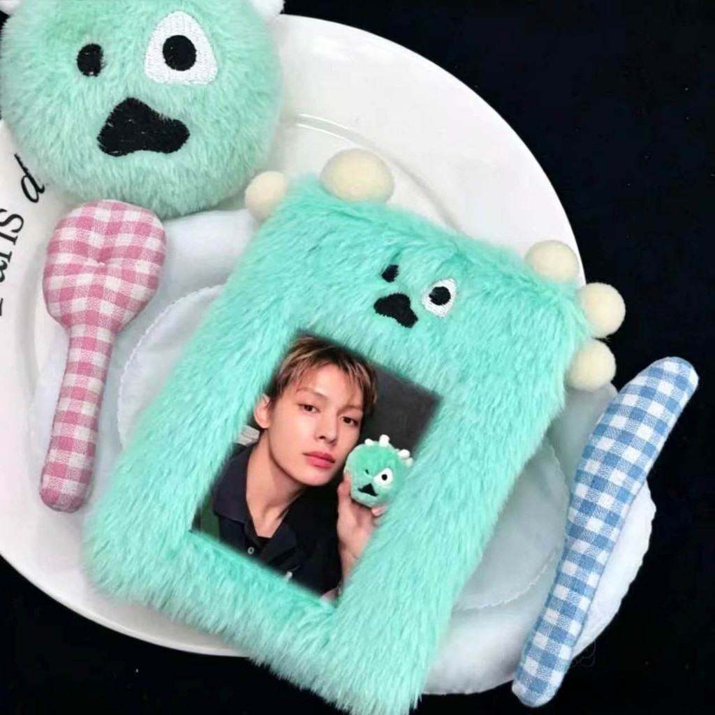 3 นิ้ว/2R Cortisball การ์ตูน One Eyed Monster Plush Card Holder พร้อมจี้ Kpop Idol การ์ดเก็บจี้พวงกุญแจของขวัญ