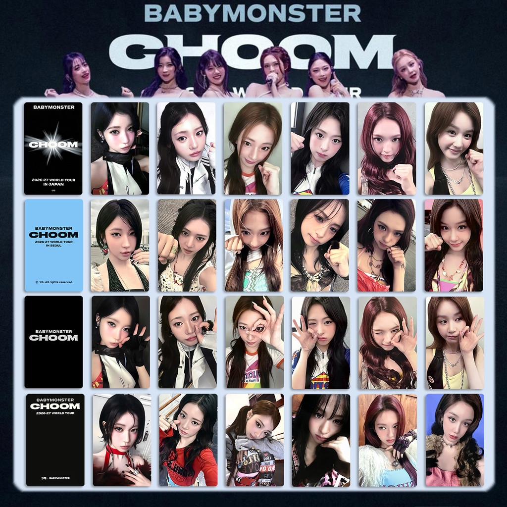 5-6pcs BM CHOOM TOUR SUGAR HONEY ICE TEA AHYEON Lomo การ์ด 3mini อัลบั้ม ASA HEADLINER 2ND ANNIVERSA