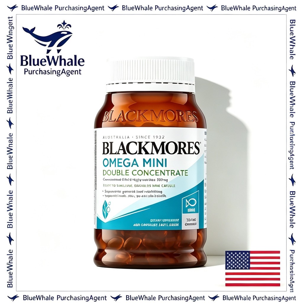 exp：5/2028 Blackmores แคปซูลน้ำมันปลาขนาดเล็ก โอเมก้า3 จำนวน400เม็ด 1000mg