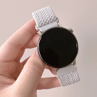 สายไนลอนถัก 22 มม. 20 มม. for Garmin Watch Forerunner 165 570 265/Samsung Galaxy Watch/Huawei/Amazfit Bip 6 5