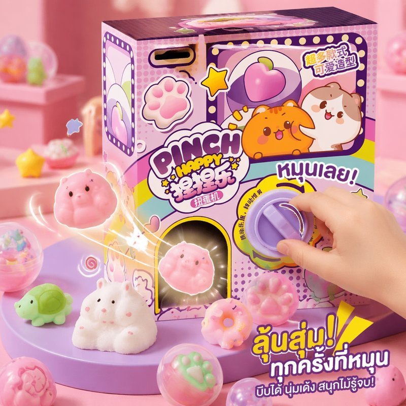 Squishy Surprise Box 12 ชิ้นความเครียดบรรเทาของเล่น Soft PU บีบช้า Rising เด็กของขวัญคอลเลกชัน