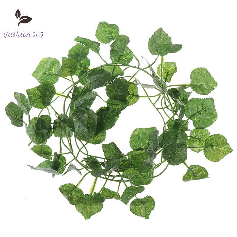 [LF] 2.0m Artficial Vine พืชสีเขียว Leaf แขวนตกแต่งหวาย Liana ผนังใบ VN