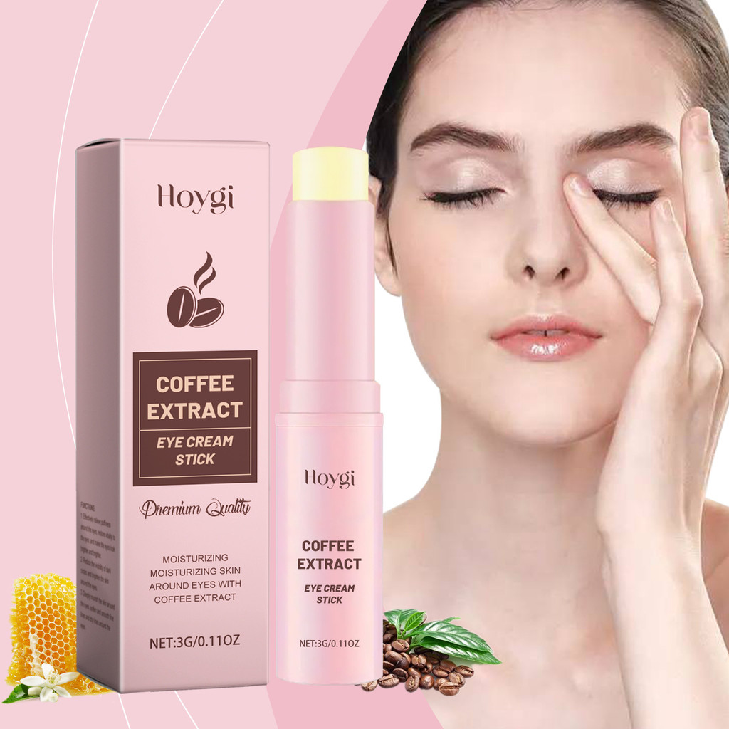 HOYGI Caffeine Eye Cream Stick Around Eyes Skin Moisturizing Delicate Care Eye Cream Stick WJG