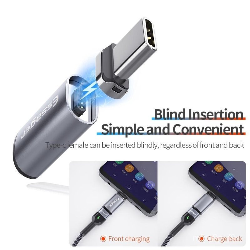 USB ประเภท C อะแดปเตอร์แม่เหล็กสำหรับ Samsung USB C หญิงเป็น Micro USB ชายแม่เหล็ก USB-C ประเภท C