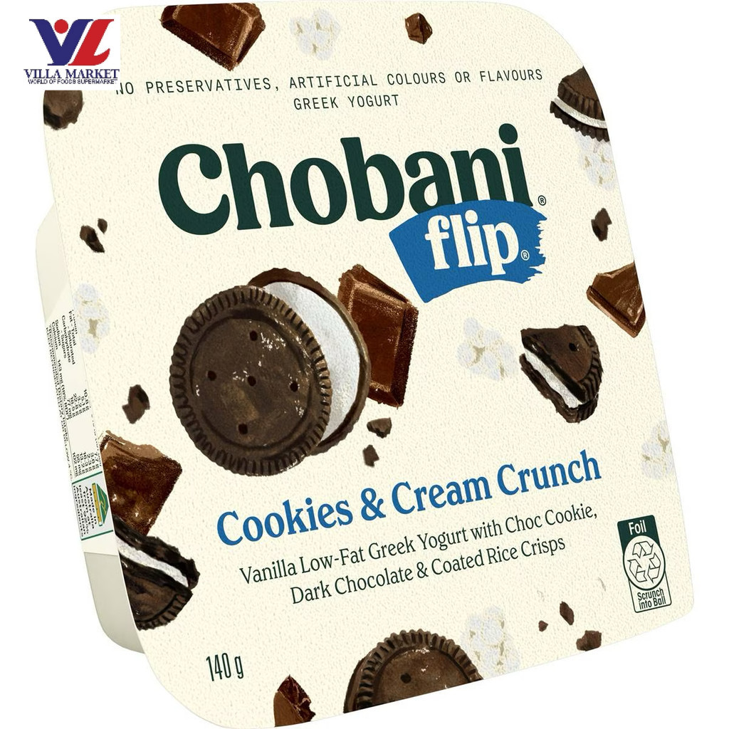 [93553520] Chobani Flip Cokkies&Cream Crunch140G โชบานี ฟลิป รสคุ้กกี้แอนด์ครีม ครันช์