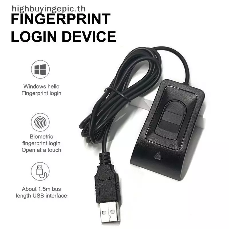 HETH สําหรับ Windows 10 11 USB เครื่องอ่านลายนิ้วมือลายนิ้วมือ Biometric ลายนิ้วมือ Login Windows รหัสผ่านฟรี Operation HETH