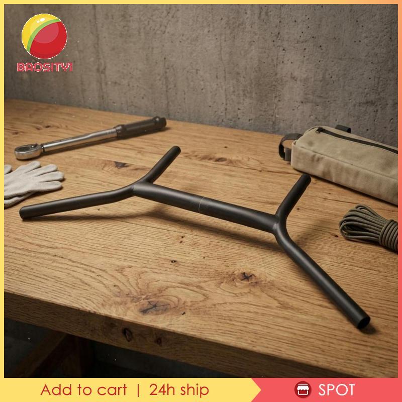 [Baosity1] H-Shaped Handlebar Black Flared Drop Bar All-Road Drop Bar Stable Control Cycle Gear สบาย