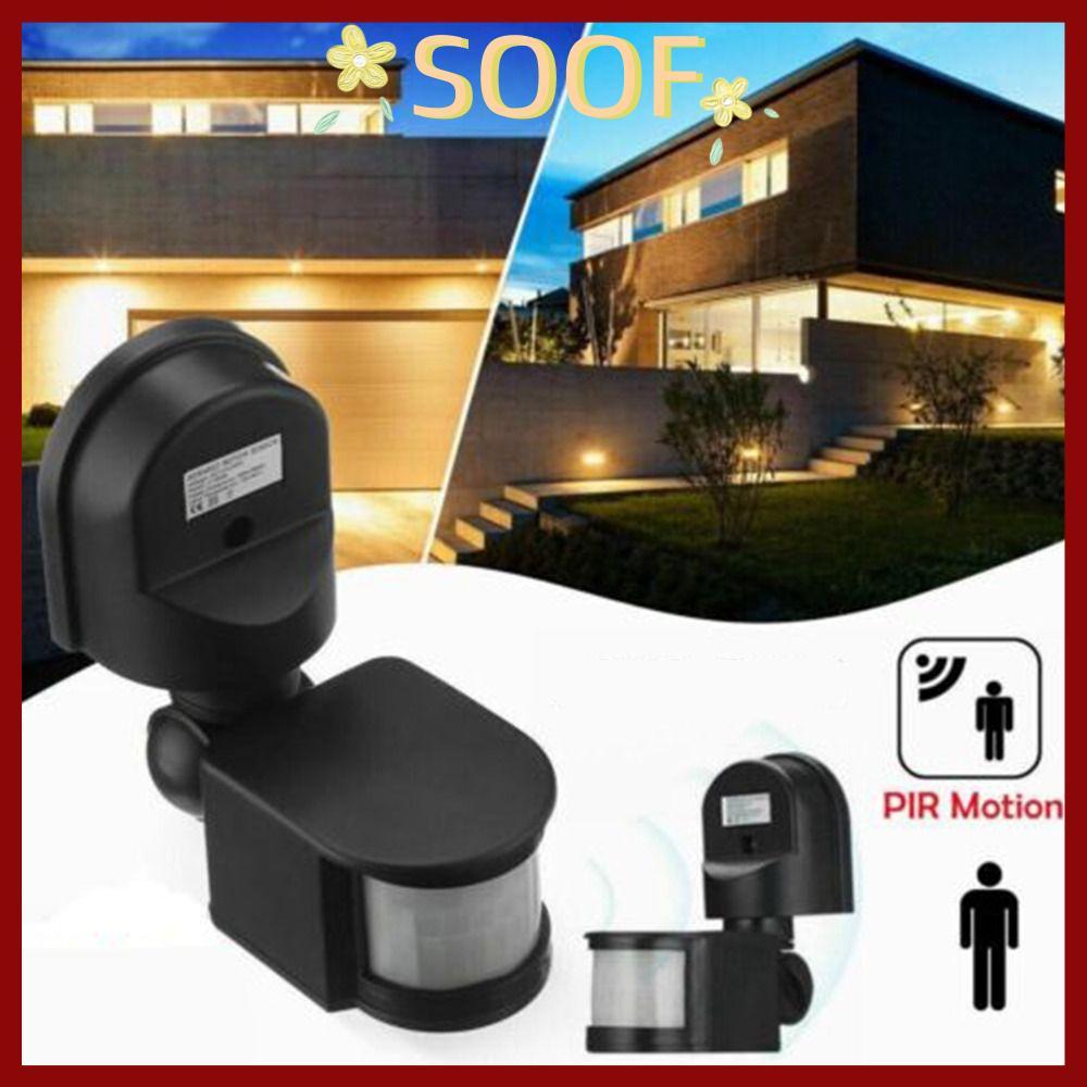 in stockSOOF อินฟราเรด PIR กลางแจ้ง LED Light Wall Mount Sensor Light