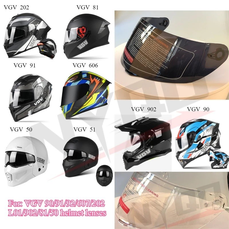 สําหรับ VGV 90-91/92/607/202 L01/902/81/50 เลนส์หมวกกันน็อค Cascos Para Moto หมวกกันน็อคเปลี่ยน A