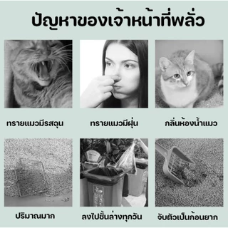 ทรายแมวเต้าหู้ 6L ออร์แกนิค100% ทรายแมว tofu เก็บกลิ่น จับตัวเป็นก้อนไว ทิ้งชักโครกได้ Cat Litter