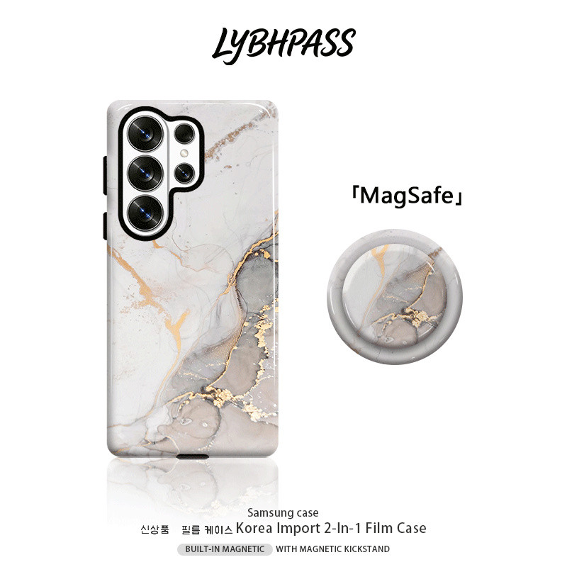 เคสซัมซุง+แม่เหล็ก Griptok MagSafe เรียบง่าย ทันสมัย ลายหินอ่อน 2ชั้น เคส Samsung galaxy s20/s21/s22
