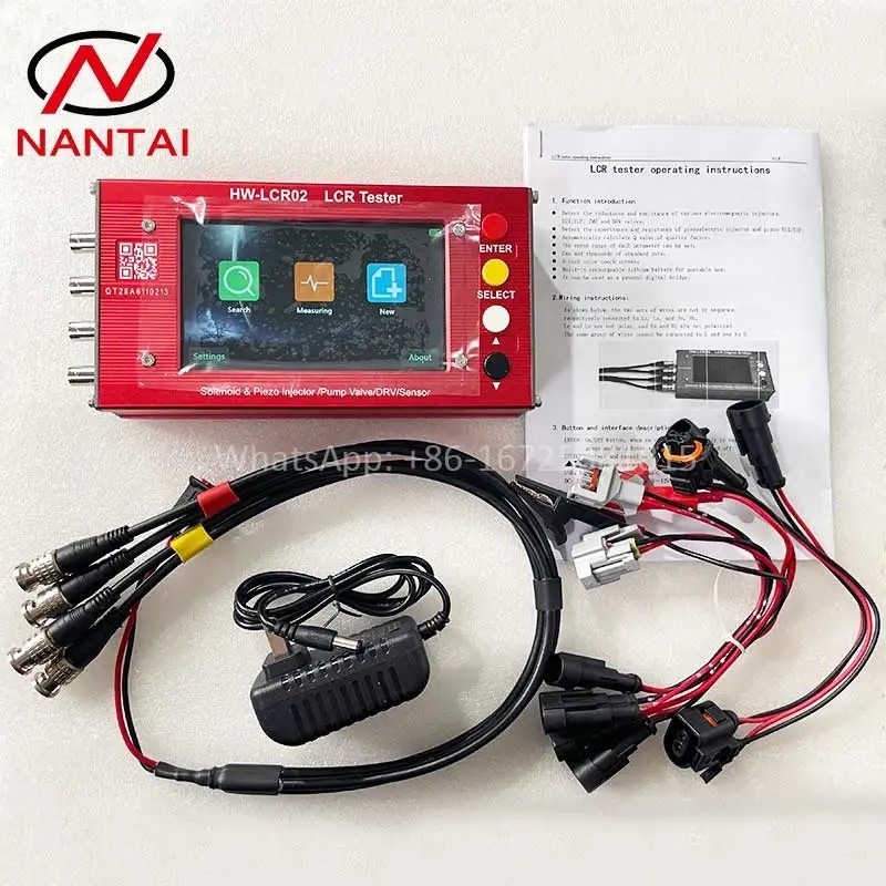 RFDY LCR-02 LCR02 Digital Bridge สําหรับ Solenoid และ Piezo หัวฉีดปั๊มวาล์ว DRV Sensor/ดิจิตอล LCR เ