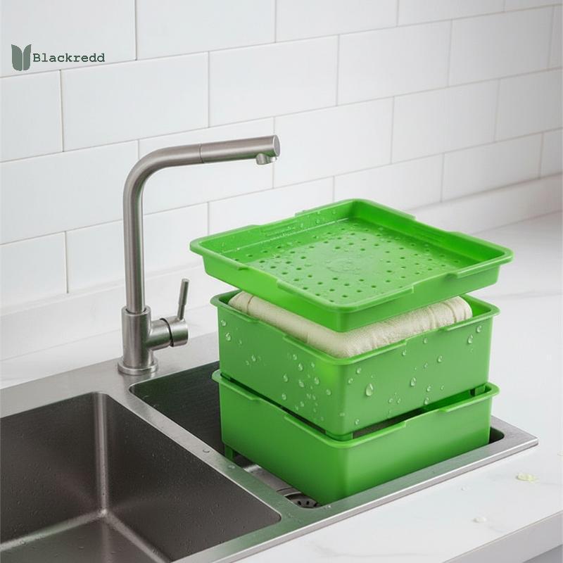 BRED Professional Tofu Press Mold DIY Soy Cheese Making Kit Food Safe Kitchen Tool for Homemade Food