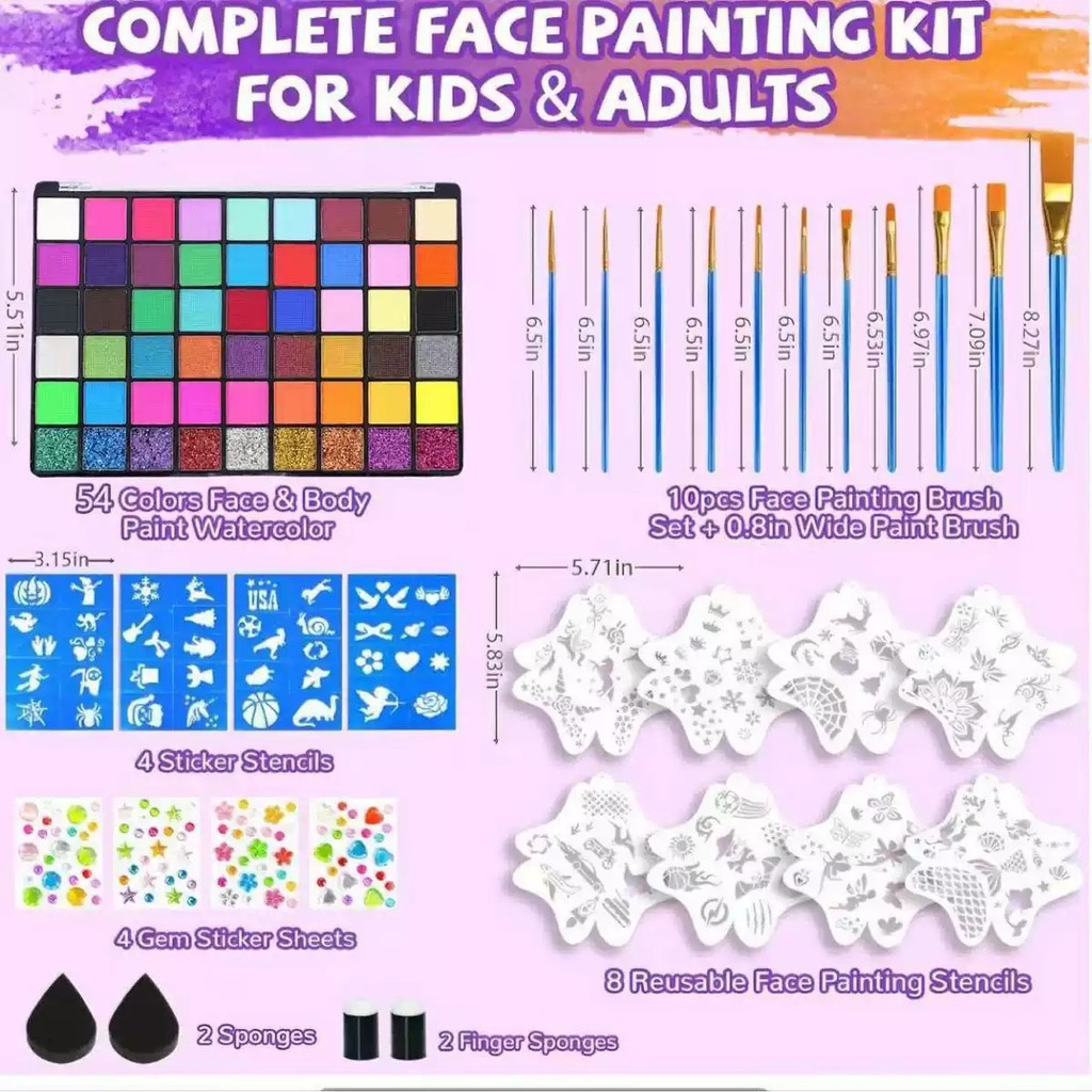Popular Face Painting Set Body painting paint, children's paint, Halloween makeup, face paint