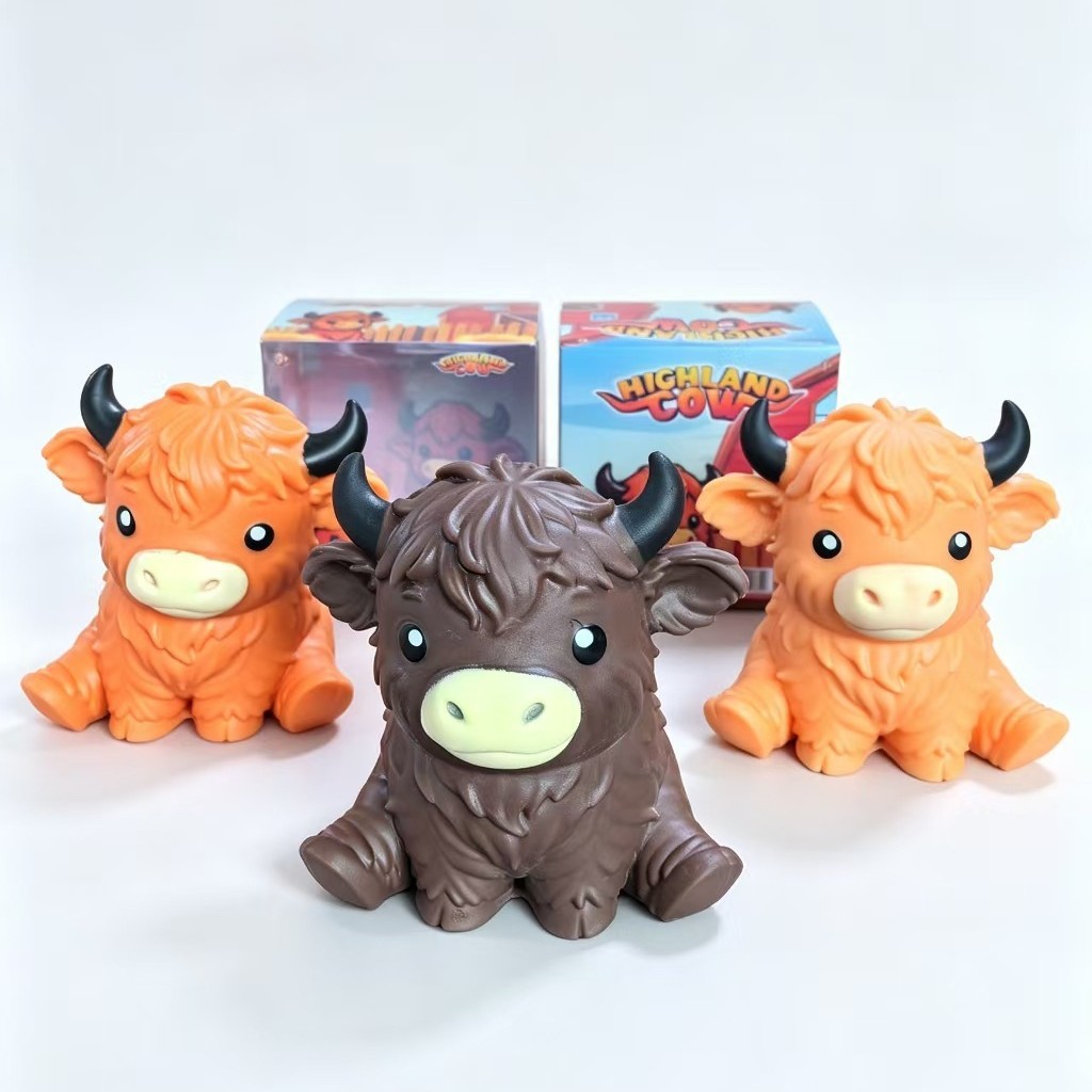 Decompression น่ารัก Highland Beef Pinch Happy Beef Beef Decompression Work Vent Ball