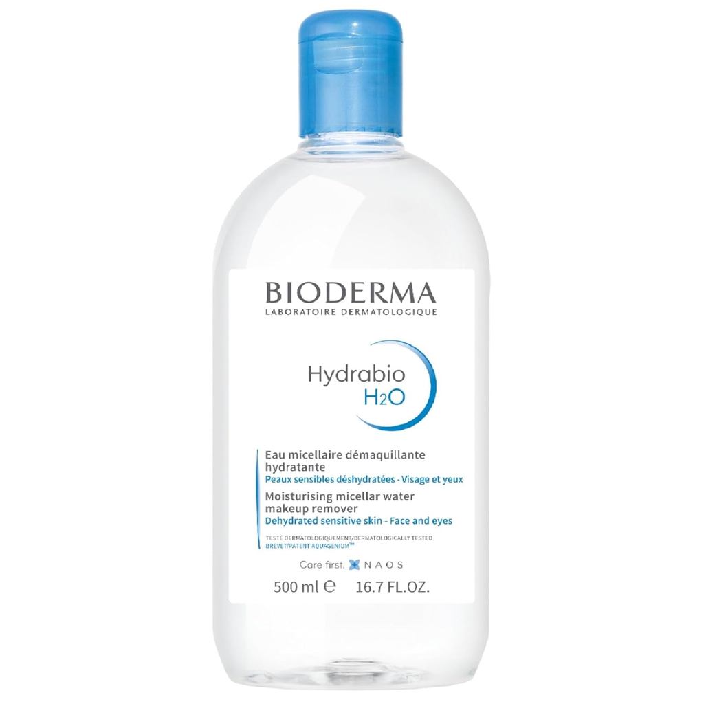 Bioderma - Hydrabio H2O Micellar Water - น้ํายาทําความสะอาดใบหน้าและเมคอัพรีมูฟเวอร์ - ไมเซลล่าคลีนซ