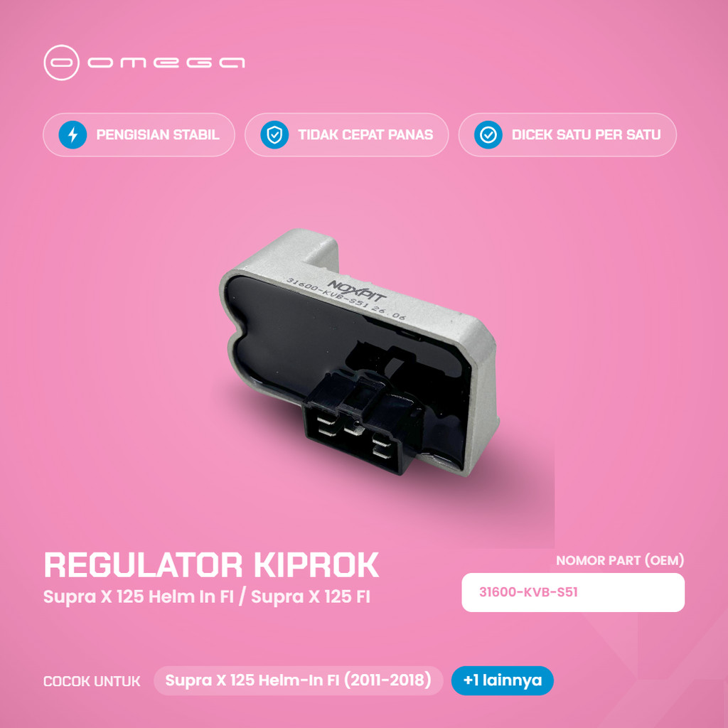 NOXPIT Regulator Kiprok Supra X 125 Helm-In FI Supra X 125 FI ใหม่ 31600-KVB-S51