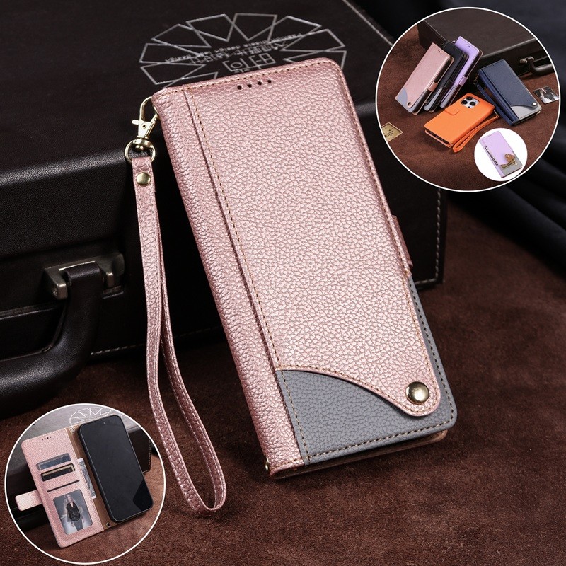 เคสโทรศัพท์สําหรับiPhone 17 16 15 14 13 12 Pro Maxหรูหรากระเป๋าสตางค์แม่เหล็กพลิกหนังปลอกช่องใส่การ์ดสําหรับiPhone 17e 16e 16 15 14 Plus 12mini 13mini