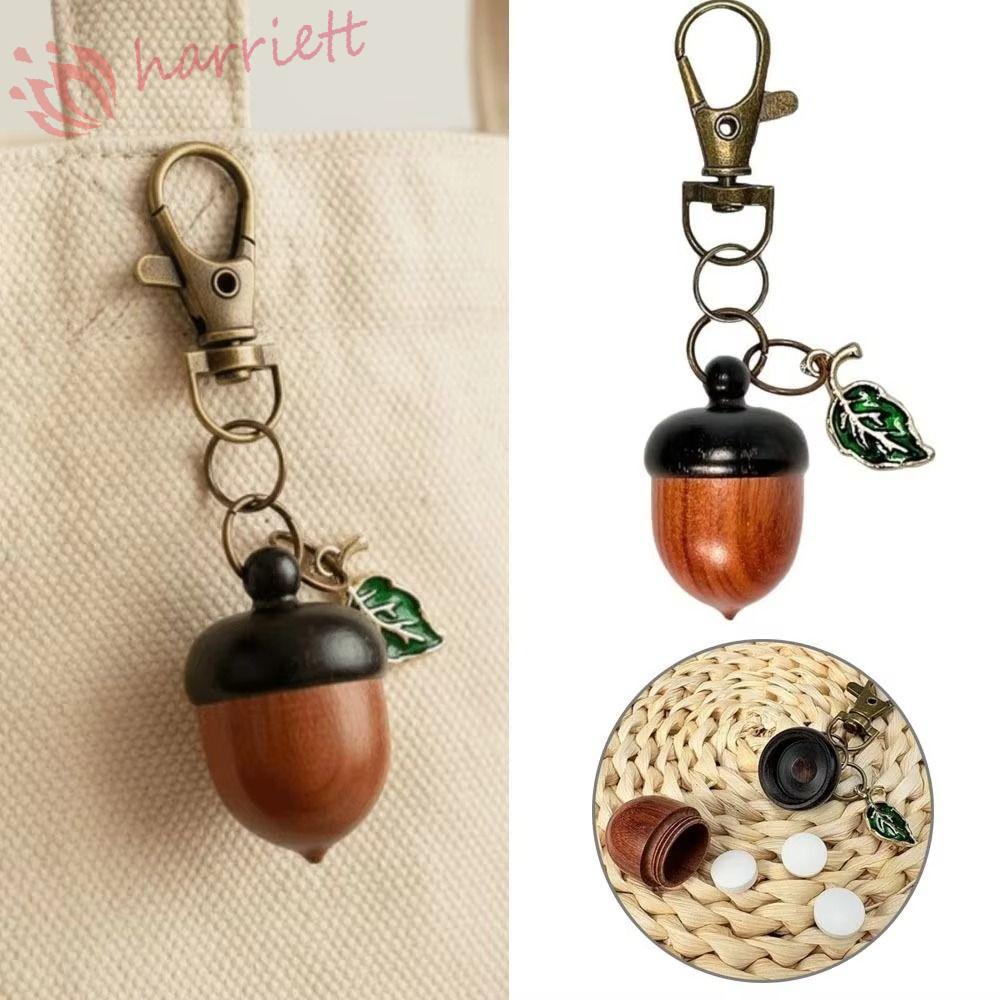 HARRIETT Acorn Twist เปิดพวงกุญแจ, รายการขนาดเล็กเก็บ Twist เปิด Acorn พวงกุญแจ, Creative จําลอง Aco