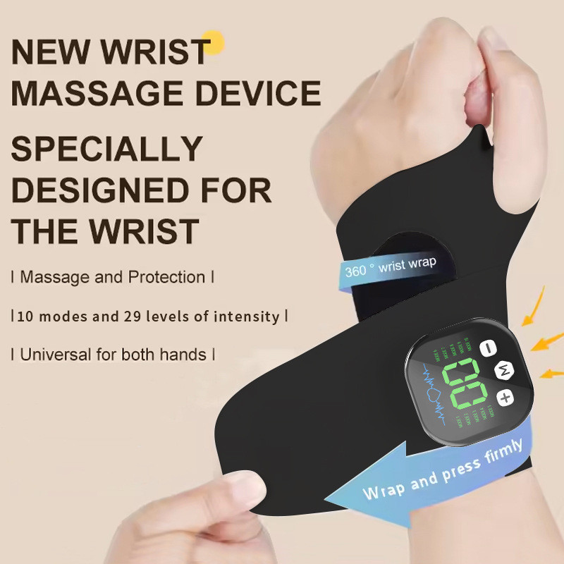 [Spot Goods]EMS Wrist massager  Household wristband  Adjustable hand massager  Wrist training device