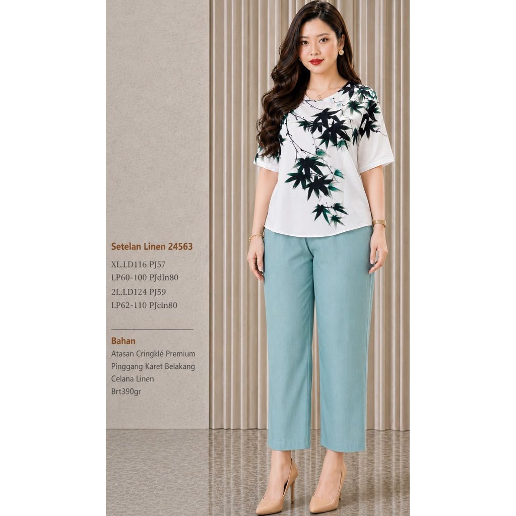 RK3M so LINEN CRINGKLE SET 24563 390GRAM BESTSELLER