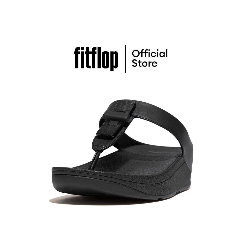 FITFLOP COMM-FINO RESIN-LOCK T/P รองเท้าแตะแบบหูหนีบผู้หญิง รุ่น GQ1-001 สี BLACK