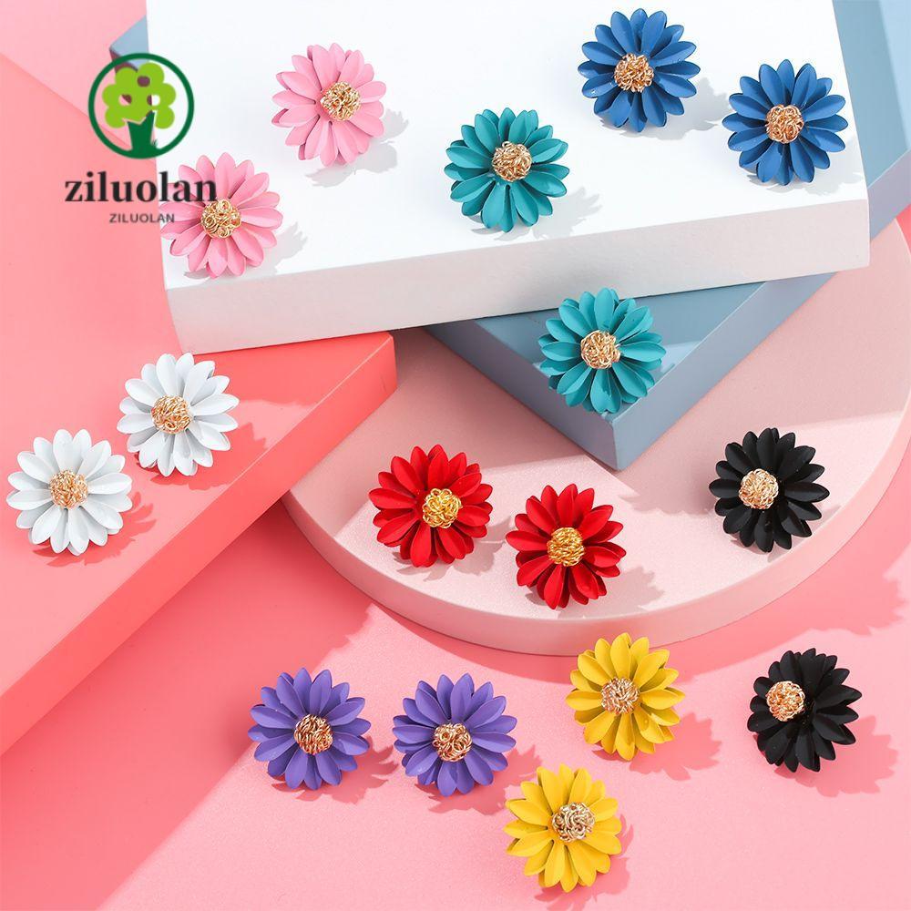 ZILUOLAN ต่างหูแฟชั่น EarDrop Sweet Charm เครื่องประดับ