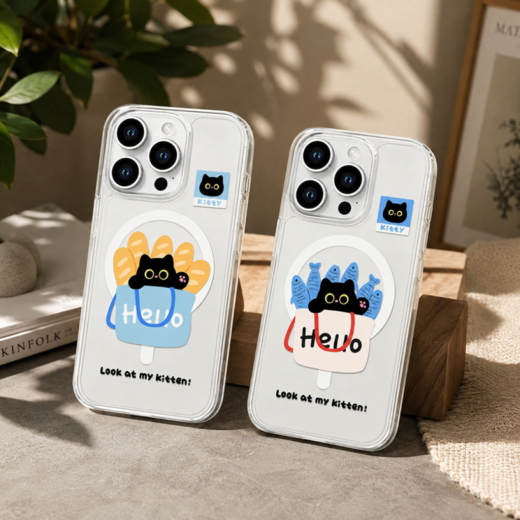 HP น่ารัก Hello Cat เคสโทรศัพท์โปร่งใสสําหรับ TECNO SPARK GO 3 - SPARK GO 2 - SPARK GO 1TECNO SPARK 