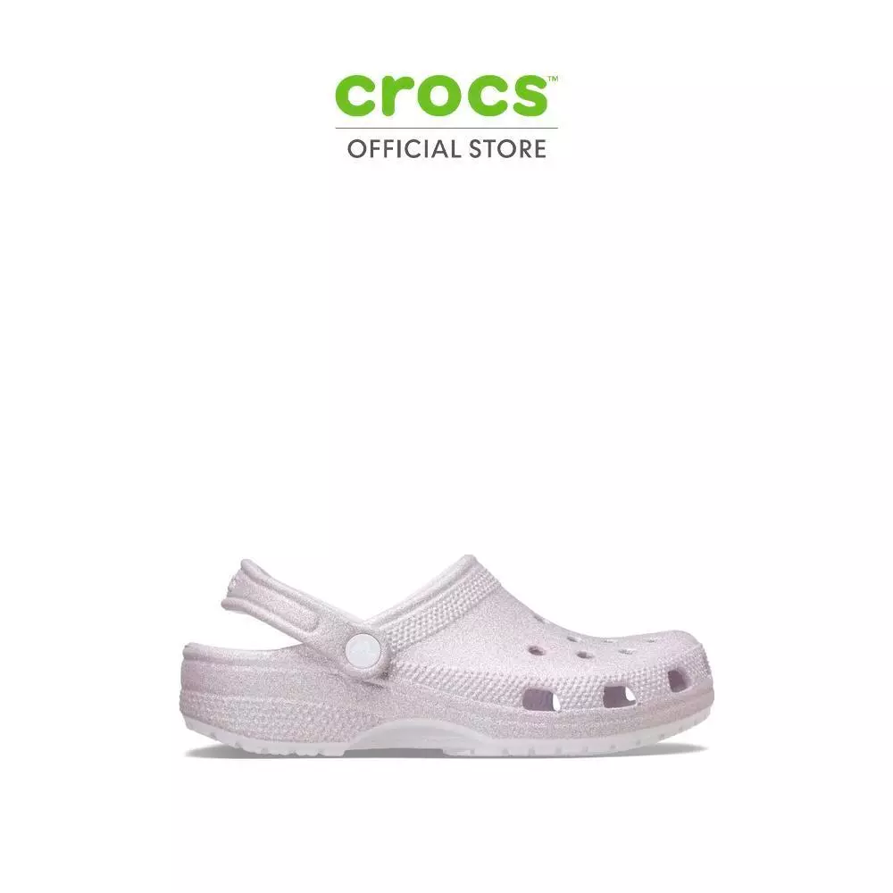 CROCS รองเท้าลำลองผู้ใหญ่ CLASSIC GLITTER CLOG รุ่น 205942-5DK - GRAPE ICE
