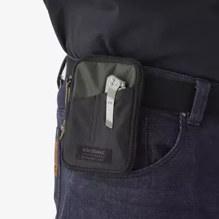 Decathlon Wallet Belt Pouch Edc กระเป๋าติดเข็มขัดที่ใช้ได้ในชีวิตประจำวัน - Black