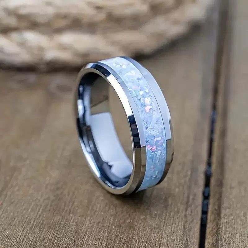 Matte Galaxy Ring เวอร์ชั่นเกาหลี Simple Anti-Static Ring Light Luxury Grade Single Tail Ring 8.11
