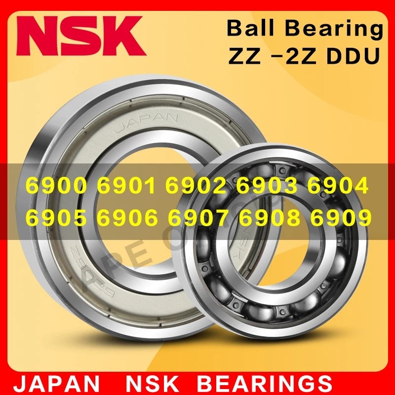 1pcs ญี่ปุ่น NSK แบริ่ง 6901 12x24x6 มม.ABEC-9 61901 6901ZZ 6901DDU ZZ DDU VV -2Z -2RS Deep Groove B