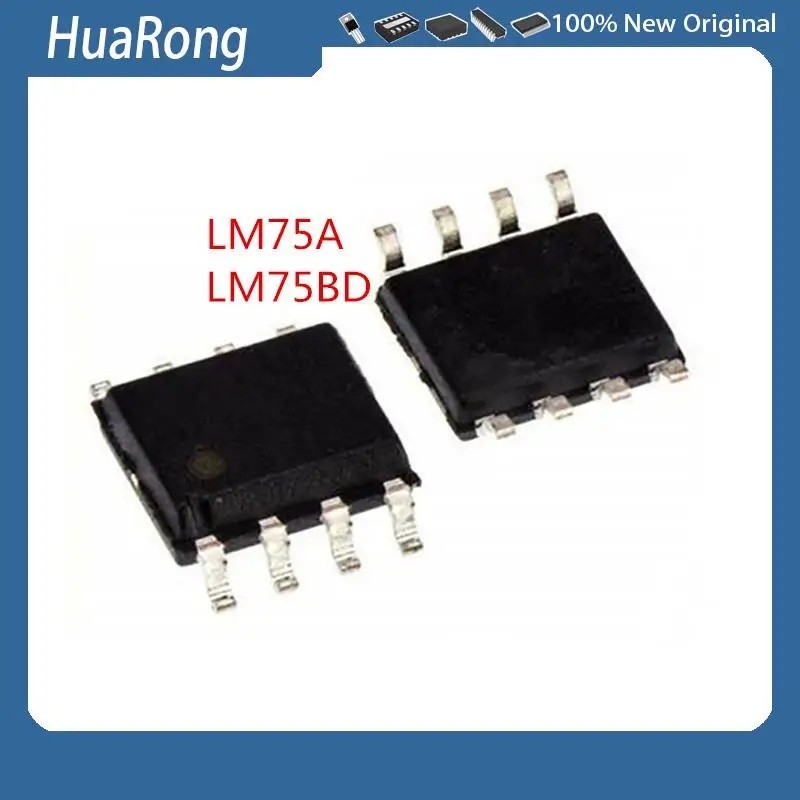 10 ชิ้น/แบทช์ LM75A LM75BD LM75AD SOP8
